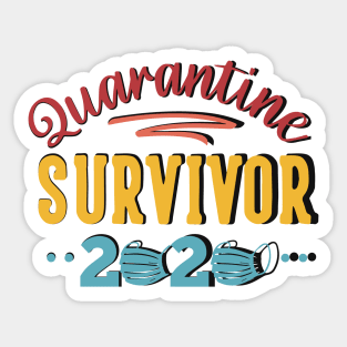 Quarantine survivor 2020 t-shirt Sticker